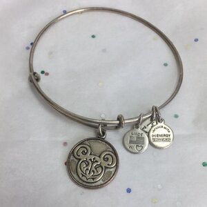 ALEX AND ANI 2014 Disney Mickey Mouse Charm Bangle Silver tone